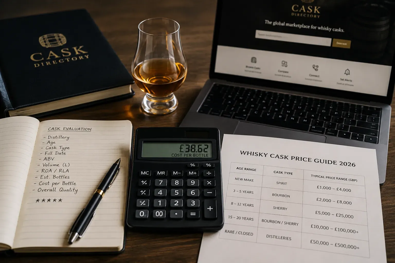 Whisky cask pricing trends and valuation factors in 2026