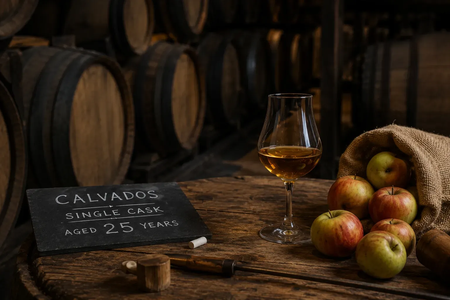 Aged Calvados casks available for independent bottlers